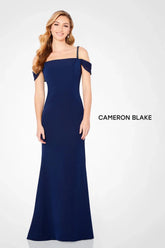 Cameron Blake 221692 Long Beaded Formal Evening Gown