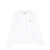AMI Paris Red Ami De Coeur Long Sleeve T-Shirt