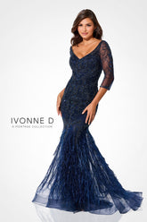 Ivonne D ID318 Long Formal Mother of the Bride Mermaid Dress