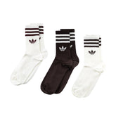 3-Sripes Crew Socks 3 Pairs