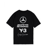 Y-3 x Mercedes-AMG PETRONAS F1 Team Logo Stack Short Sleeve Tee