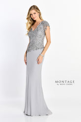 Montage M2202 Long Formal Beaded Mother of the Bride Dress