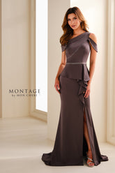 Montage M3107 Long Mermaid Peplum Formal Evening Dress