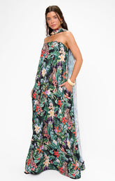 Tinsley Tube Dress ~ Jungle Mirage