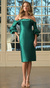 Marsoni MV1370 Short Fitted Knee Length Cocktail Dress