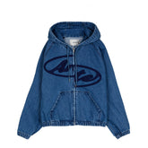 Arte Antwerp Split Logo Denim Hood Jacket