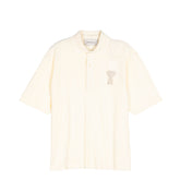 AMI Paris Ami De Coeur Knitted Patch Polo