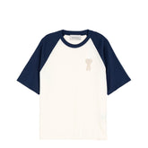 AMI Paris Ami De Coeur Knitted Patch T-Shirt
