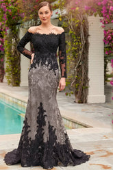 Ivonne D 220D30 Long Formal Lace Mermaid Evening Dress