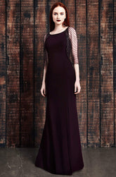 Alexander by Daymor 861 Long Formal Beaded Cape Evening Dress