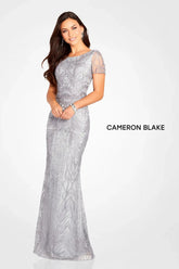 Cameron Blake 119644 Fitted Long Formal Mother of the Bride Lace Dress