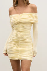 Eva Mini Dress - Lemon