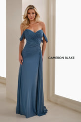Cameron Blake CB904 Metallic Long Formal Evening Dress