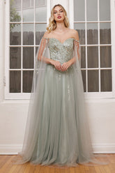 LaDivine CD0204 Strapless Prom Dress
