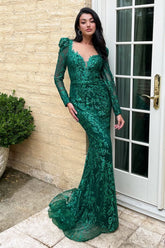Long Glitter Prom Dress LaDivine CD989
