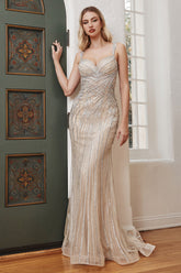 Long Fitted Evening Gown LaDivine CD990