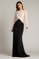 Tadashi Shoji CHK25159L Fitted Long Formal Evening Dress