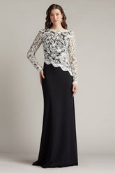 Tadashi Shoji CIM16206LXY Fitted Long Formal A Line Evening Dress