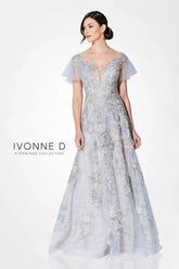 Ivonne D 122D63 A Line Long Mother of the Bride Formal Dress
