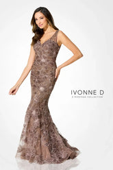 Ivonne D ID916 Mermaid Long Formal Lace Evening Dress