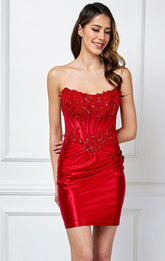Stormy Mini Dress - Red