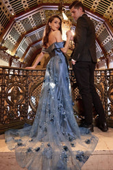 LaDivine J876 Prom Long Formal Fitted Overskirt Dress