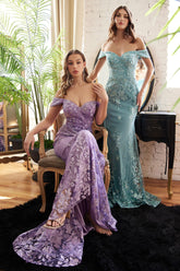 Off Shoulder Formal Dress by LaDivine OC014