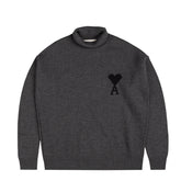 AMI Paris Ami De Coeur Funnel Neck Wool Sweater