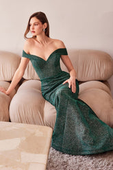 Amoris T602 Long Mermaid Formal Glitter Prom Dress
