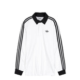 Three Stripes Rugby Long Sleeve Polo Shirt