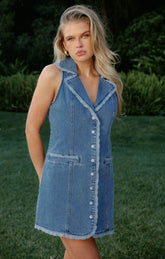 Maddox Dress ~ Waterfall Blue