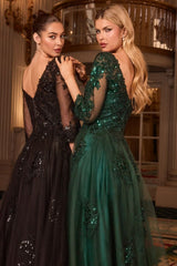 FRANCESCA GOWN - BALL GOWN WITH SLEEVES