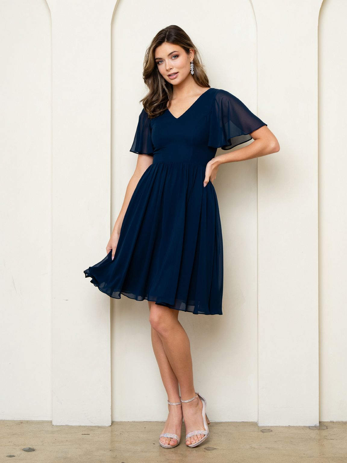 Eva Fashion 3508 Knee Length A Line Cocktail Dress