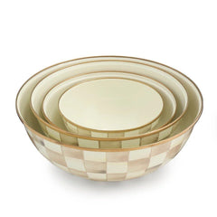 Mocha Check Large Everyday Bowl