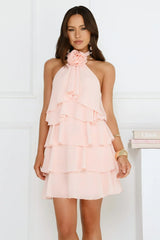 Pretty Wink Halter Mini Dress