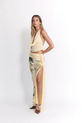 Seren - Cowl Top and Maxi Skirt Set