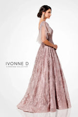 Ivonne D 120D10W Long Plus Size Formal A Line Evening Dress