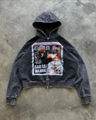 Cardigan Hooded Hoodie