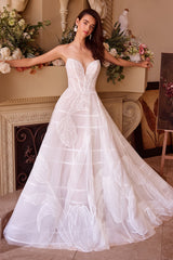 WL043 - Tulip Sequin Embroidered Wedding Ball Gown - Andrea & Leo